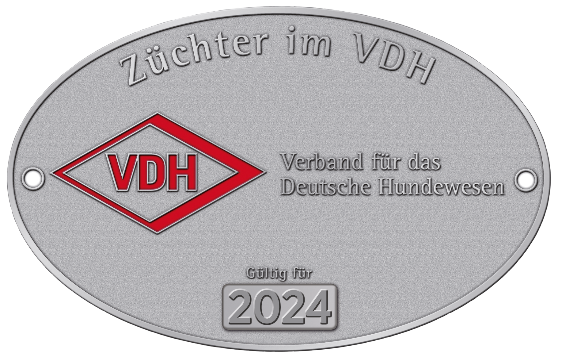 VDH Züchter Plakette 2024